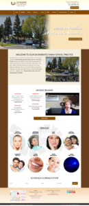 dental website design example